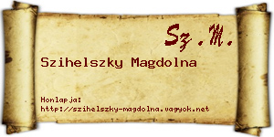 Szihelszky Magdolna névjegykártya